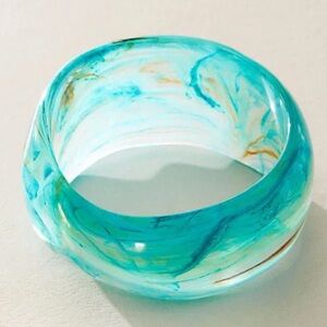 Getting To Know You Bangle - Seaglass blue green | NWT